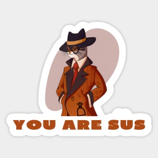 You are sus Sticker